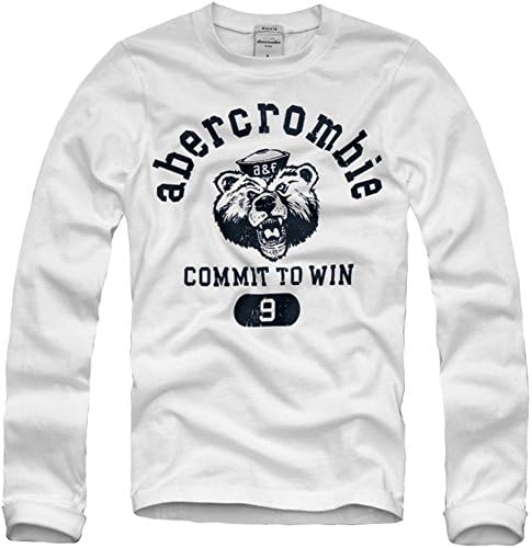 Abercrombie Kids Boys Long Sleeved T-shirt Large White