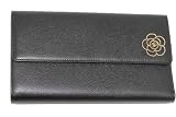 (シャネル)CHANEL　A46501　ゴールドカメリアCC三つ折り長財布　黒　並行輸入品 [ウェア&シューズ] CHANEL 三つ折り財布