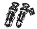 Easton Youth Black Magic Leg Guards, Black/Silver