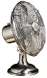 Hunter 90021 12-Inch Oscillating Table Fan, Brushed Nickel