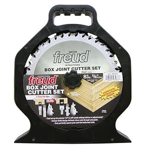 Freud SBOX8 Box Joint Cutter Set, Cuts 1 4-Inch and 3 8-Inch grooves. by Freud