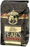 Pear's Gourmet Coffee, Decaf Colombian Supremo, Whole Bean, 32-Ounce Bags (Pack of 4)