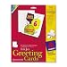 Avery Quarter-Fold Greeting Cards for Inkjet Printers, 4.25 x 5.5 inches, White, Pack of 20 (3266)