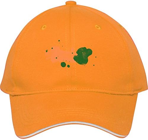 New Male/female Fashion Eco Paint Splatter Yellow Snapback With Eco Paint Splatter Adjustable Baseball Cap Snapbackcotton