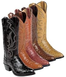 Justin Full Quill Ostrich Cowboy Boot