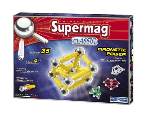 Childrens Toyshop  Toys : 35 Magnetic Power Supermag -Various Colours