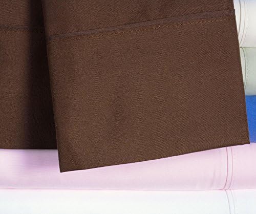 Trade Linker Beauty Sleep Collection Extra Soft Microfiber Sheet Set, Queen Size, Chocolate