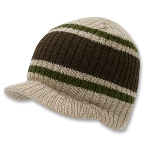 New Striped Campus Winter Beanie Jeep Cap (Comes In 3 Other Colors)
