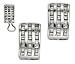 CZ Diamond -set Platinum Plated Wave Clip Earrings