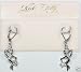 Kirks Folly Starlite Fairy Silvertone Pierced Leverback Earrings