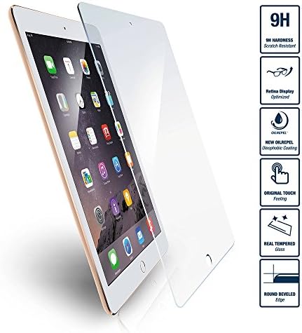 iPad Pro Screen Protector Premium Tempered Glass - 9H, 0.33mm Thickness, 2.5D Round Edges