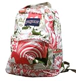 Jansport Superbreak Artist Series Red Salmon Diamonds School Backpack