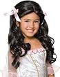 Black Long Wig with Two Bows