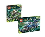 Lego Alien Conquest 7066 Alien Abwehrzentrale u. 7065 Alien Raumschiff