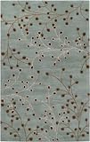 Surya Athena Blue Brown Floral 4' Round Rug (ATH-5058)