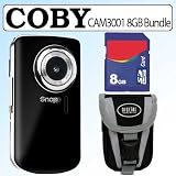 Coby CAM3001 1.3MP 4X Digital Zoom Digital Camcorder 8GB Bundle