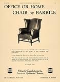 IMAGE OF 1930 Ad Barrile Office Home Chair Upholster Furniture - Original Print Ad