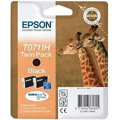 2x XL Patronen f�r Epson T0711 H, Twinpack HC (2x XL Black Schwarz) Druckerpatronen, Mehr Inhalt, f�r T 0711H