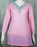 Starlite indische kurta mit Bestickung (KL72804) Damen Rosa Größe 48-50 EU