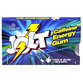 Jolt Caffeine Energy Gum Icymint 12 Packs