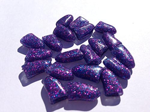USA Cushy Claws Brand Soft Nail Caps Kit For Dogs * COSMIC PURPLE GLITTER * XS S MD L XLG XXLG (Medium)