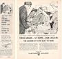 1960 Continental Airlines Golden Jet Langston art 2-Page Print Ad (15825)