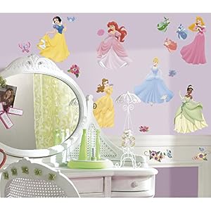 Roommates Rmk1470Scs Disney Princess Peel & Stick Wall Decals With Gems