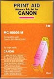 set of two compatible canon bci-6 magenta ink cartridges