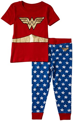 DC Little Girls' Wonder Woman Logo PJ Set (Toddler)