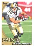 2010 Topps NFL Football Card # 308 Lance Moore - New Orleans Saints - NFL Trading Card in a Protective ScrewDown Case!