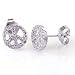 0.28 Carat 14KWG Diamond PEACE Earrings