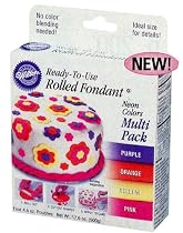 Neon color fondant multi-pack, Wilton