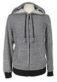 Hoodie Buddie MP3 Earbuds Zip Up Knit Jacket Sweatshirt Black White (X-Large)