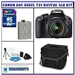 Canon Rebel T2i 18.0 MP Digital SLR w/ Canon 18-55mm IS Lens + Shooter Package K# 3