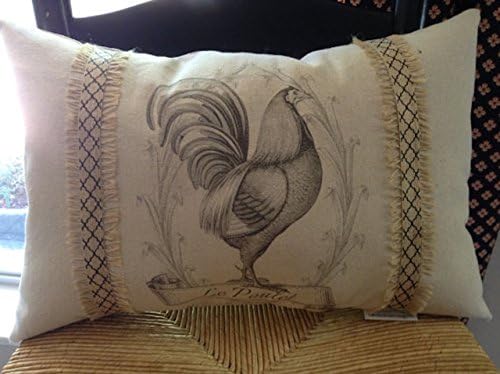 Personalized Pillow with French Chicken/Le Poulet