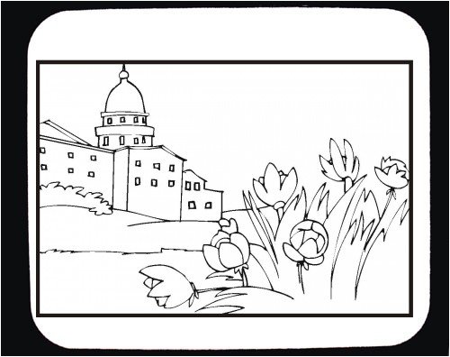 Mouse Pad with black and white, Michigan, dome
