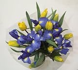 Yellow Tulips & Iris Bouquet