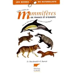 Guide complet des mammif�res de France et d'Europe