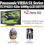 Brand New Panasonic VIERA S1 Series TC-P42S1 42-Inch 1080p Plasma HDTV With Essential Viera Accessory Kit Includes 2 Pack of Hi Speed HDMI Cables + LCD Screen Cleaner + Free Ship