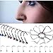 Lisli® 20pcs Mix Colors Rhinestone Steel Screw Nose Studs Rings Bar Pin Piercing Jewelry