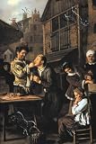 Art Poster, Dentist with an Audience - 18.75 x 27.5