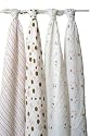 Aden & Anais Muslin Wraps 4-Pack - Pink and Brown