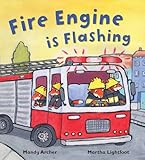 Fire engine is flashing