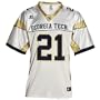 Russell Georgia Tech Yellow Jackets #21 White Replica Football Jersey