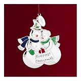 Lenox 2008 Our First Christmas Together Snow Couple Ornament: Romantic Gift