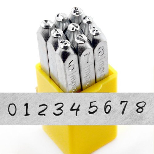 ImpressArt Number Stamp Set, 3mm, Bridgette