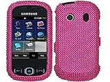 Hot Pink Bling Rhinestone Faceplate Diamond Crystal Hard Skin Case Cover fo ....