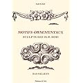Motifs ornementaux : sculptures sur bois, bas-reliefs
