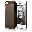 elago S5 Outfit MATRIX Aluminum and Polycarbonate Dual Case for the iPhone 5 + HD Professional Extreme Clear film included - Full Retail Packaging - Chocolate