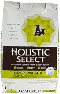 Holistic Select Natural Dry Dog Food, Small and Mini Breed Recipe, 12-Pound Bag